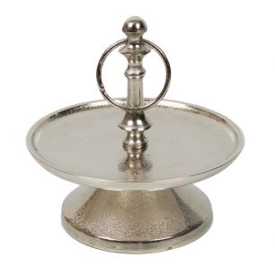 keuken etagère zilver rond 1 laag 20cm