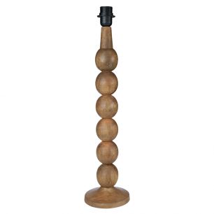 lampenfuss kugeln mangoholz 60cm