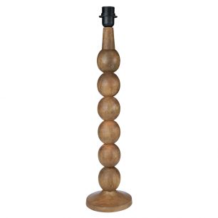 lamp base bulbs mango wood 60cm