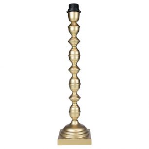 lampenfuss ornament champagner gold 12x12x50cm