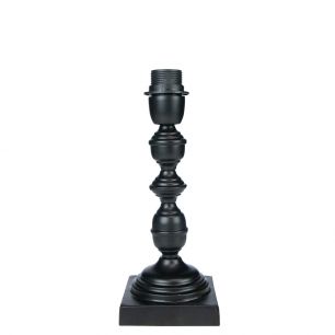 lampenfuss ornament schwarz 11x11x30cm