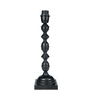 lampenfuss ornament schwarz 12x12x40cm