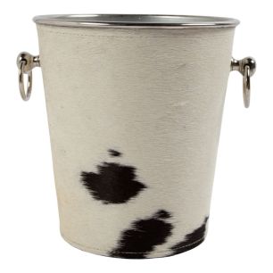 sektkühler kuh braun/weiss