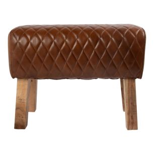 Stool cow skin brown 60x30x45m (bos taurus taurus)