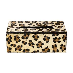 *taschentuch spender kuh leopard 25x14x9cm*