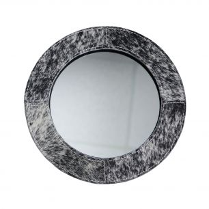 miroir vache support noir/blanc 25cm*