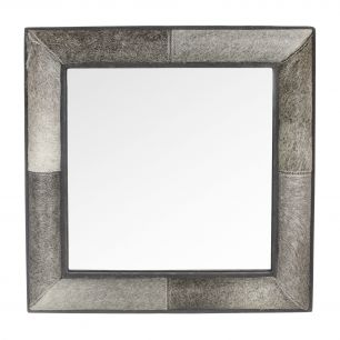 miroir carré vache gris 50x50cm