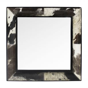 mirror square cow black 50x50cm (bos taurus taurus)