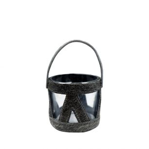 *windlicht koe hengsel grijs 10cm*