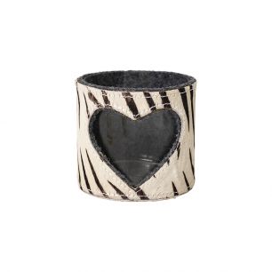 *windlicht kuh herz zebra 10cm*