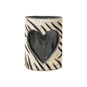 *wind light cow heart zebra 15cm (bos taurus taurus)*