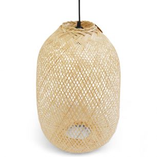bamboe hanglamp druppel 49cm (incl. elect. snoer)*