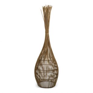 rattan floor lamp 110cm (incl. elec. wire)