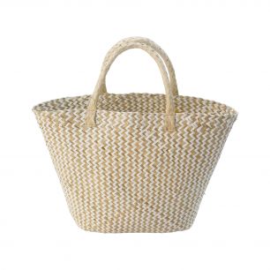 seagrass handbag white/natural 30cm*