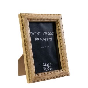 fotolijst mango hout gesneden 10x15cm
