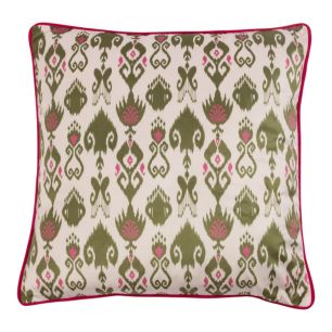 Cushion velvet kelim green 45x45cm