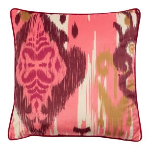 Cushion velvet kelim pink 45x45cm