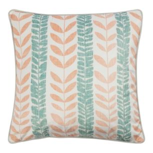 Cushion botanical stripes green 45x45cm