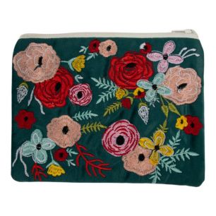 Tasje Joy petrol blauw h15 d20cm