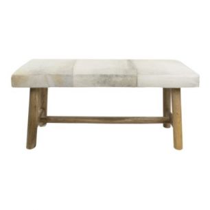 bank chalet kuh grau 95cm 