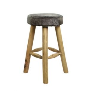 tabouret vache gris 65cm 