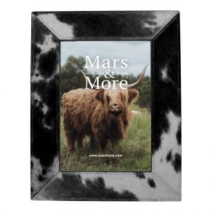 photo frame cow black 18x13cm (bos taurus taurus)