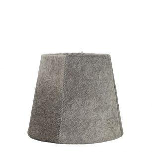 lampenschirm kuh grau h15 d18xd13cm