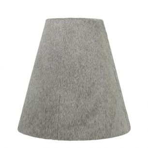 lampenschirm kuh grau h25 d26xd13cm