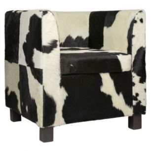 chair club cow black/white 73cm (pallet) (bos taurus taurus)