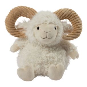 Knuffel Ram off white 28cm