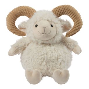 Knuffel Ram off white 33cm