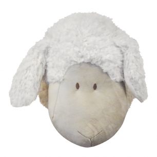 doudou tête de mur mouton 40cm