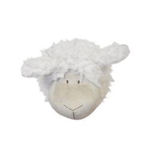 cuddly toy sheep wall head 14cm