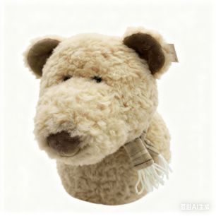 Wandkop Beer beige 29cm