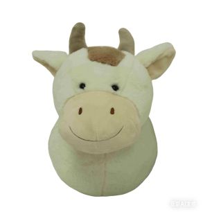 Wandkop Koe off white 20cm