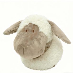 Wandkop Schaap off white 15cm