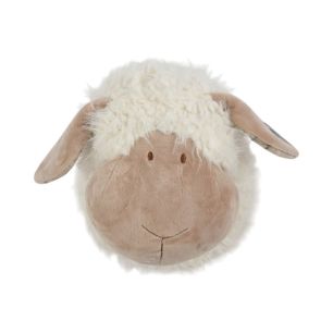 Wand Kopf Schafe off white M