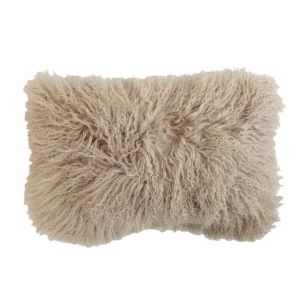 kissen schaf lockiges haar beige 30x50cm