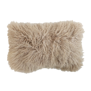 kissen schaf lockiges haar beige 30x50cm