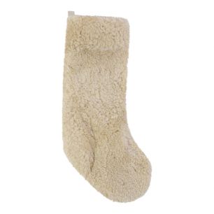 Chaussette de Noël Nouvelle-Zélande beige 25x50cm