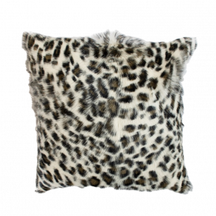 cushion goat leopard brown 40x40cm (capra aegagrus hircus)*