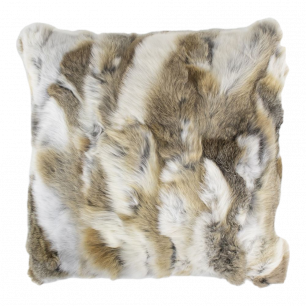 cushion rabbit mix brown 40x40cm (oryctolagus cuniculus)