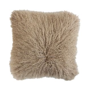 kissen schaf lockiges haar beige 40x40cm