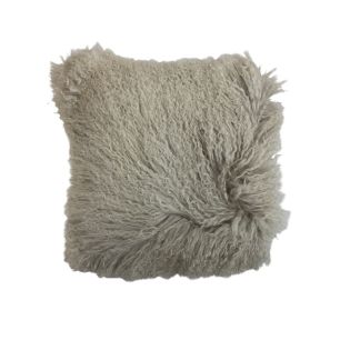 kissen schaf lockiges haar grau 40x40cm