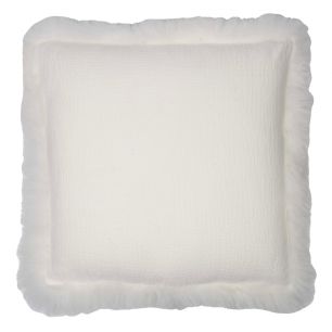kussen schaap krulhaar linnen wit 40x40cm