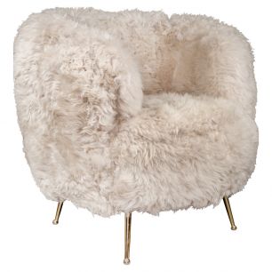 chair new zealand sheep off white (self assembly, pallet)