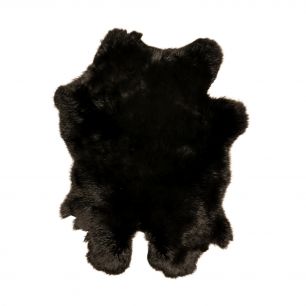 fell kaninchen schwarz 40cm