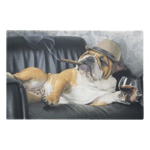 fußmatte humor englische bulldogge 75x50cm