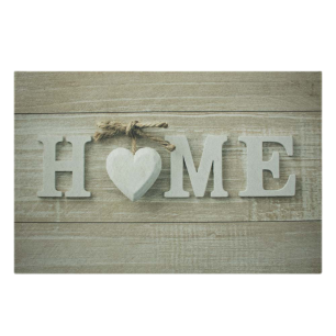 paillasson coeur home 75x50cm
