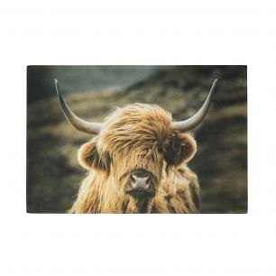 paillasson highlander écossais dans le vent 75x50cm